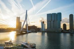 Rotterdam city view